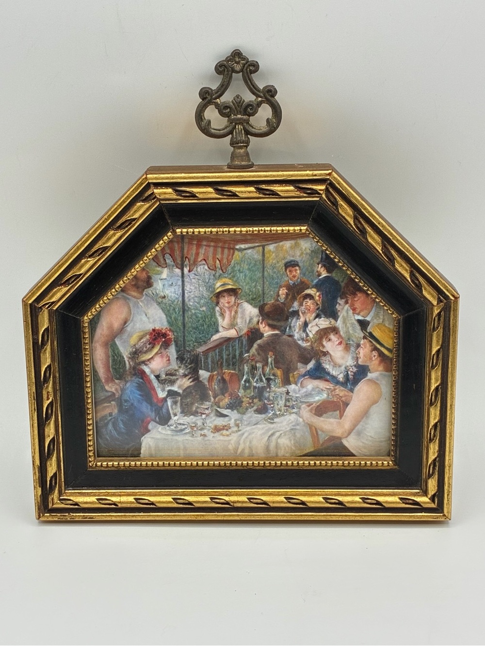 Vintage E.A. Riba Renoir Luncheon of the Boating Party Ornate Gold Frame